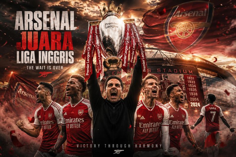 Arsenal Juara Liga Inggris: Penantian Panjang yang Akhirnya Terbayar