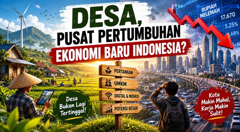 Ekonomi Kota Tertekan, Desa Mulai Bangkit