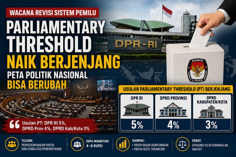 Wacana PT 5 Persen dan Dapil 4â€“8 Kursi Bisa Mengubah Nasib Partai Politik
