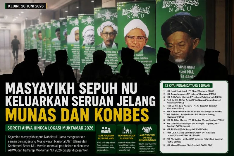 Masyayikh Sepuh NU Keluarkan Seruan Jelang Munas dan Konbes, Soroti AHWA hingga Lokasi Muktamar 2026